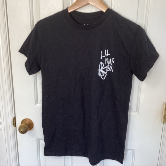 lil nasx Other - Lil Nas X Hip Hop Wings Official Merch Black T-Shirt Band tshirt